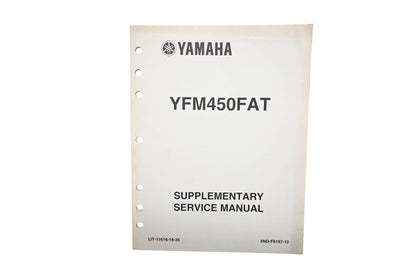 OEM Yamaha LIT-11616-18-35 Grizzly 450 YFM450FAT Supplementary Service Manual