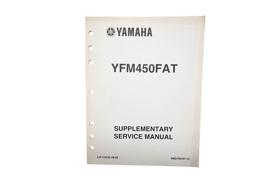 OEM Yamaha LIT-11616-18-35 Grizzly 450 YFM450FAT Supplementary Service Manual