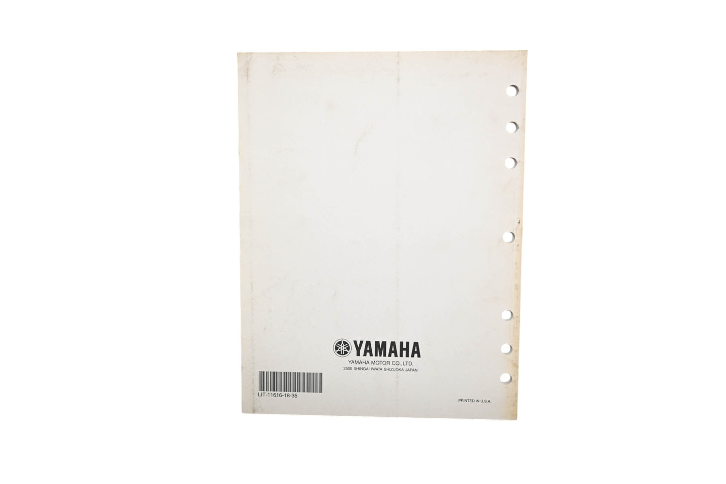 OEM Yamaha LIT-11616-18-35 Grizzly 450 YFM450FAT Supplementary Service Manual