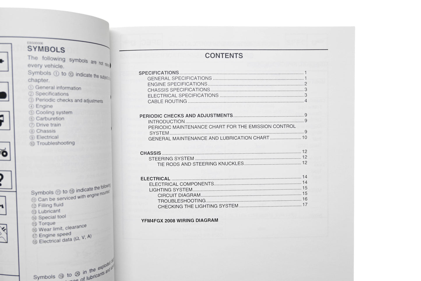OEM Yamaha LIT-11616-21-45 Grizzly 400 YFM4FGX Supplementary Service Manual
