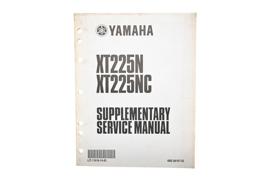 OEM Yamaha LIT-11616-14-42 XT225N XT225NC Supplementary Service Manual