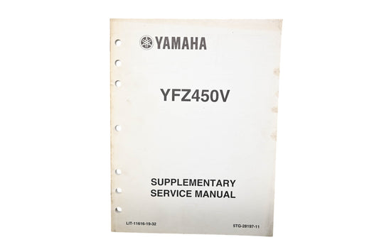 OEM Yamaha LIT-11616-19-32 YFZ450V Supplementary Service Manual