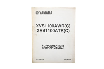 OEM Yamaha LIT-11616-16-46 XVS1100A Supplementary Service Manual