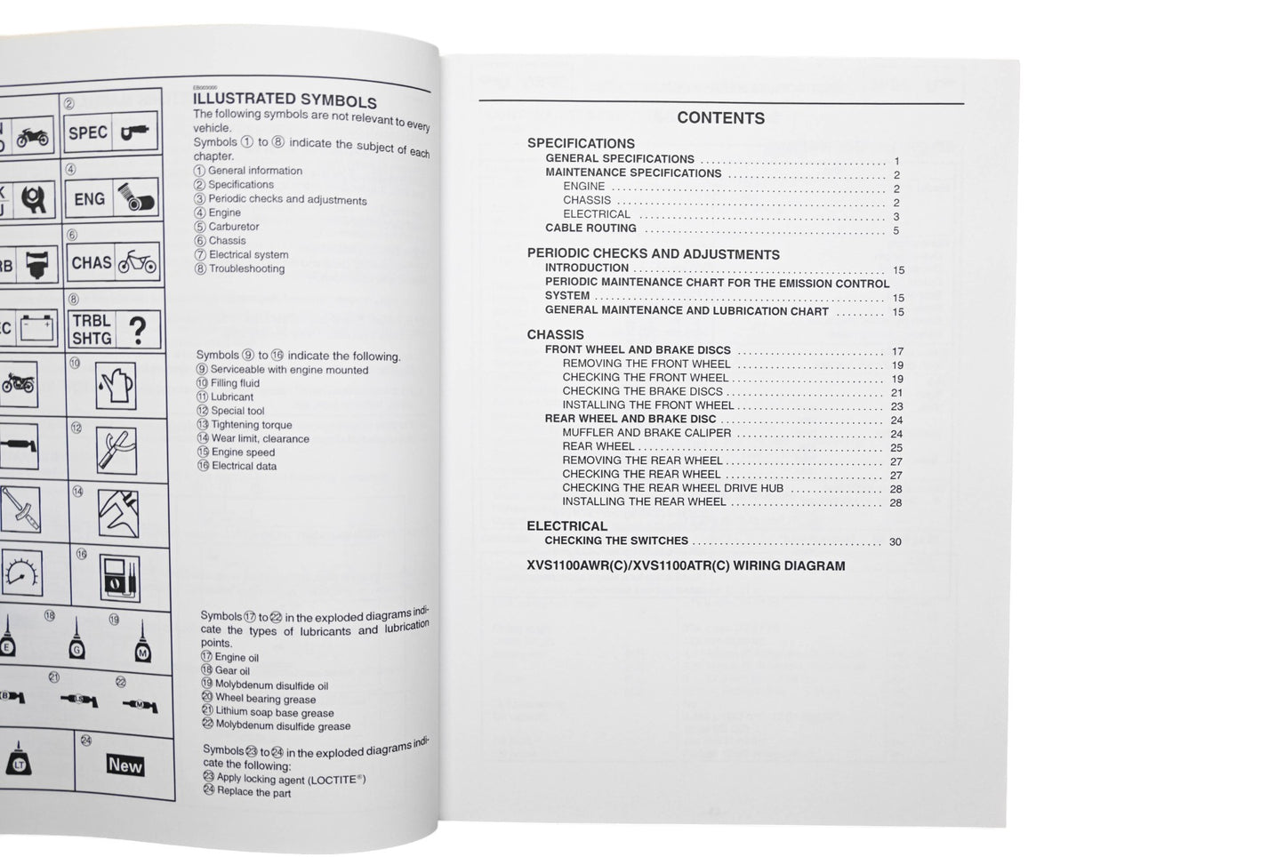 OEM Yamaha LIT-11616-16-46 XVS1100A Supplementary Service Manual