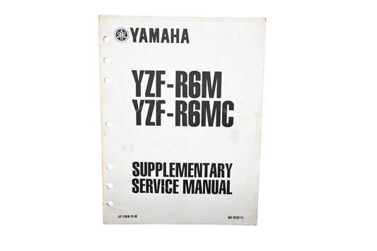 OEM Yamaha LIT-11616-13-43 YZF-R6M Supplementary Service Manual