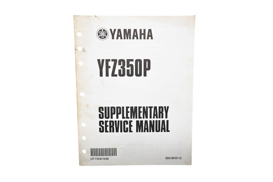 OEM Yamaha LIT-11616-15-04 YFZ350P Supplementary Service Manual
