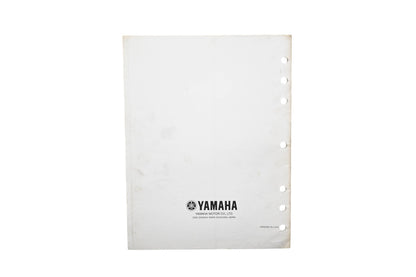 OEM Yamaha LIT-11616-15-04 YFZ350P Supplementary Service Manual