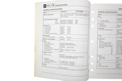 OEM Yamaha LIT-11616-12-27 TTR225L TTR225M Supplementary Service Manual
