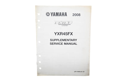 OEM Yamaha LIT-11616-21-21 08 Rhino 450 YXR45FX Supplementary Service Manual