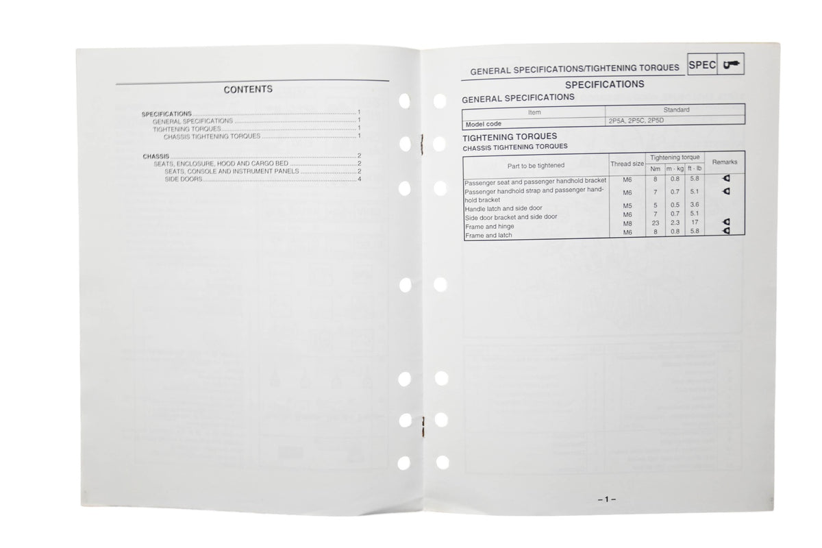 OEM Yamaha LIT-11616-21-21 08 Rhino 450 YXR45FX Supplementary Service Manual