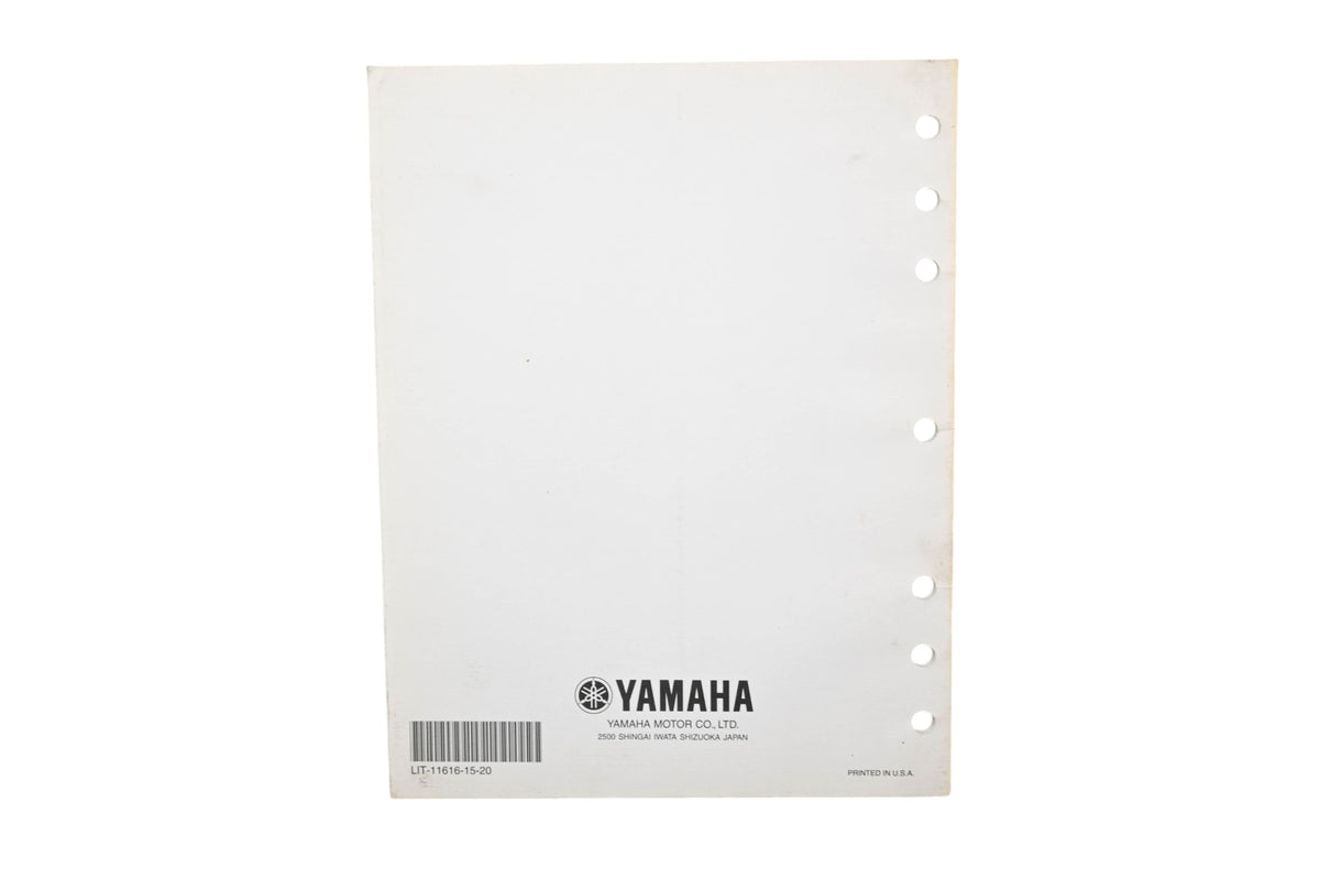 OEM Yamaha LIT-11616-15-20 YFM400AP Supplementary Service Manual