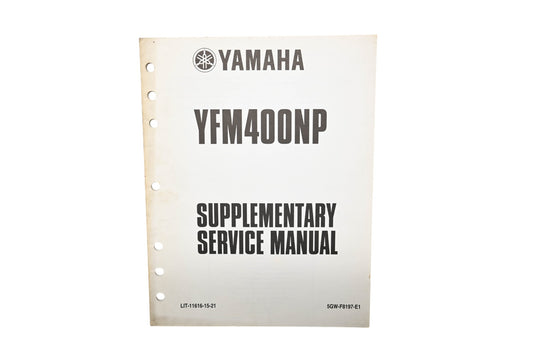 OEM Yamaha LIT-11616-15-21 YFM400NP Supplementary Service Manual
