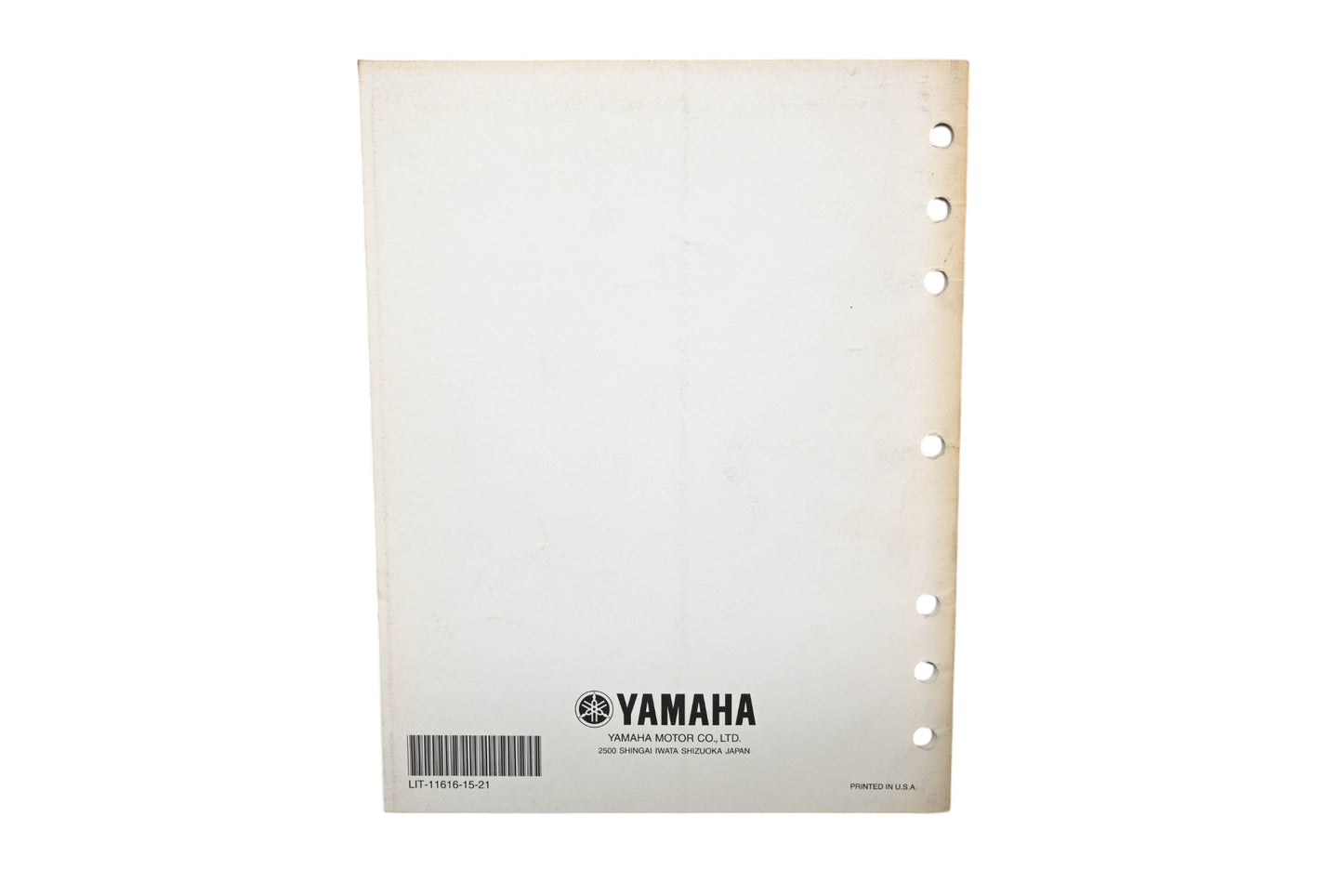 OEM Yamaha LIT-11616-15-21 YFM400NP Supplementary Service Manual