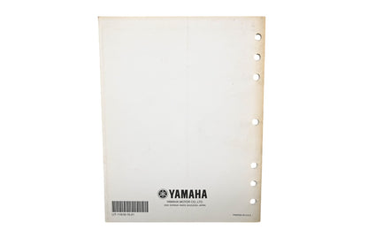 OEM Yamaha LIT-11616-15-21 YFM400NP Supplementary Service Manual