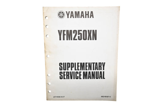OEM Yamaha LIT-11616-14-17 YFM250XN Supplementary Service Manual