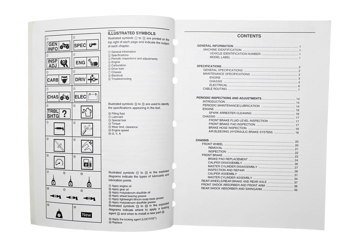 OEM Yamaha LIT-11616-14-17 YFM250XN Supplementary Service Manual