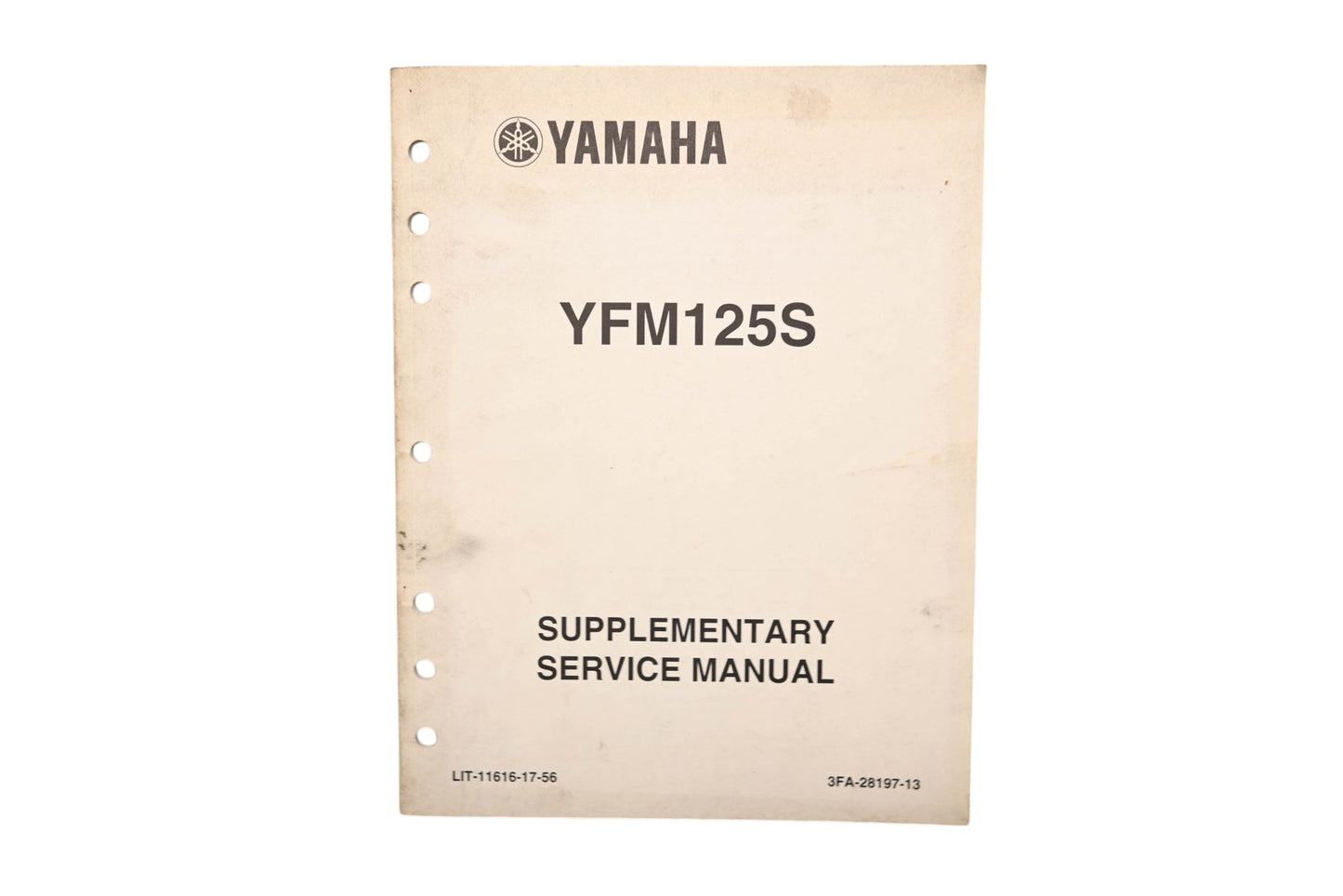 OEM Yamaha LIT-11616-17-56 YFM125S Supplementary Service Manual