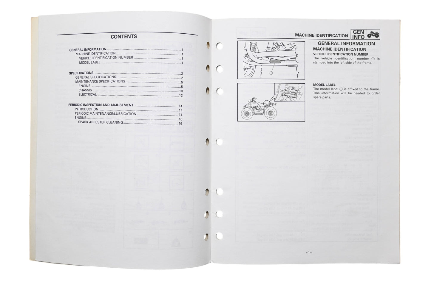 OEM Yamaha LIT-11616-13-04 YFA1M(C) Supplementary Service Manual