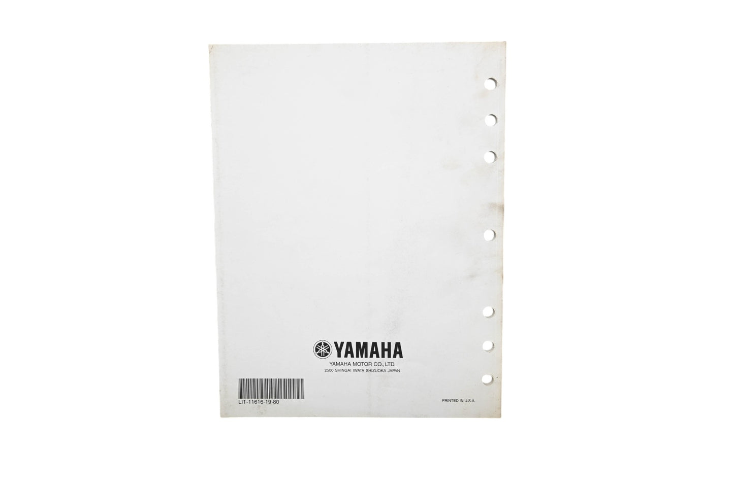 OEM Yamaha LIT-11616-19-80 YFM35XV Supplementary Service Manual