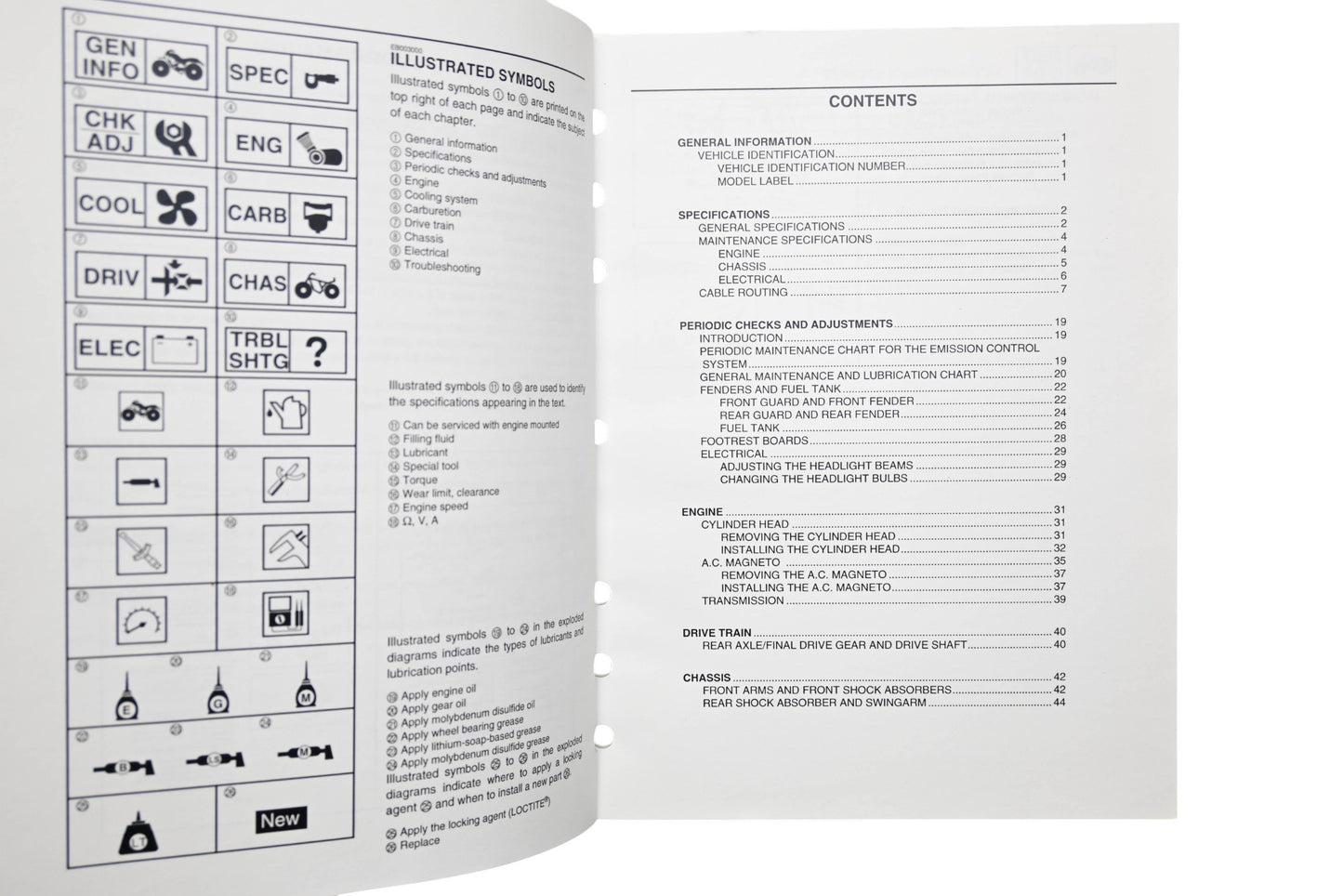 OEM Yamaha LIT-11616-19-80 YFM35XV Supplementary Service Manual