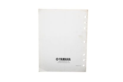 OEM Yamaha LIT-11616-15-07 YFM350FXP Supplementary Service Manual