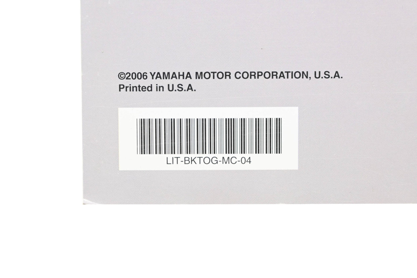 OEM Yamaha LIT-BKTOG-MC-04 V Star 1300 Technical Orientation Guide