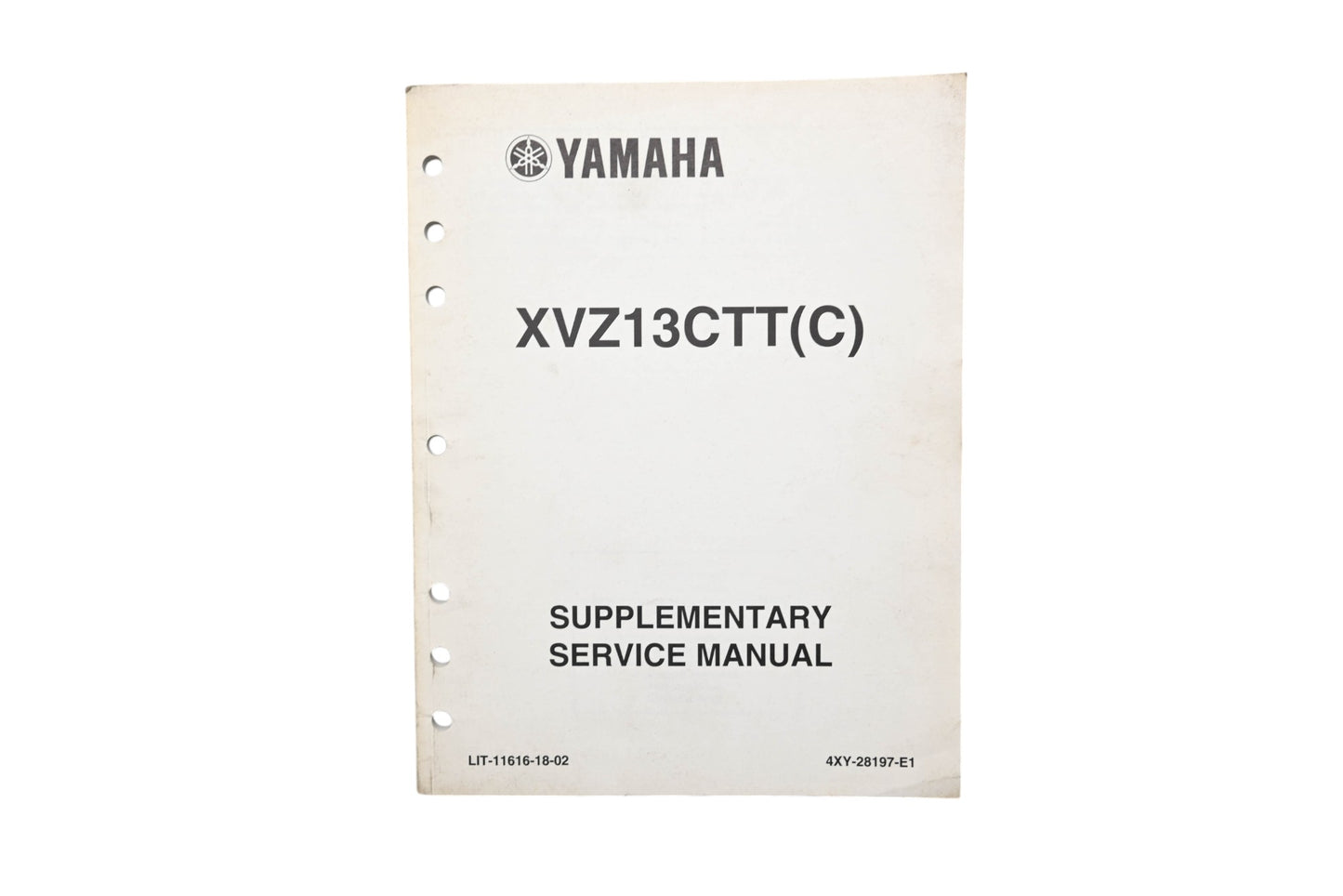 OEM Yamaha LIT-11616-18-02 XVZ13CTT(C) Supplementary Service Manual
