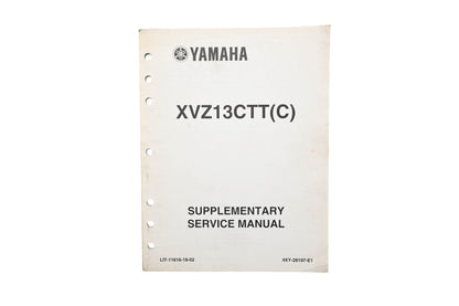 OEM Yamaha LIT-11616-18-02 XVZ13CTT(C) Supplementary Service Manual