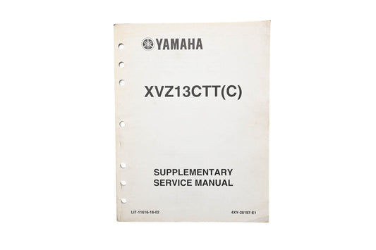OEM Yamaha LIT-11616-18-02 XVZ13CTT(C) Supplementary Service Manual