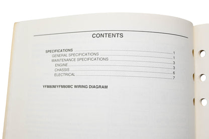 OEM Yamaha LIT-11616-13-28 YFM80M(C) Badger Supplementary Service Manual