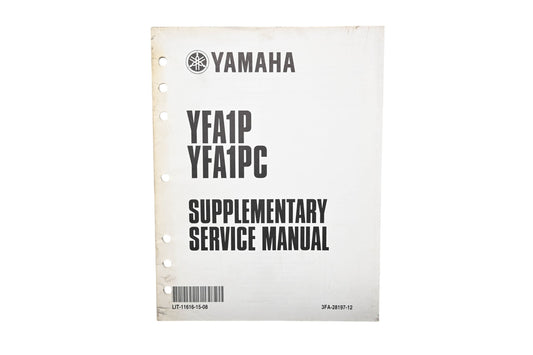 OEM Yamaha LIT-11616-15-08 YFA1P YFA1PC Supplementary Service Manual
