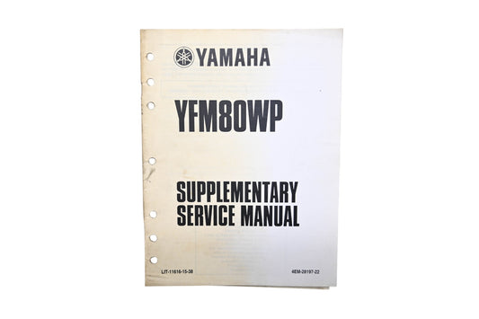 OEM Yamaha LIT-11616-15-38 YFM80WP Supplementary Service Manual