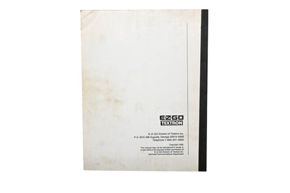 E-Z-GO 22350-G1 86-87 Golf Car Service Parts Manual