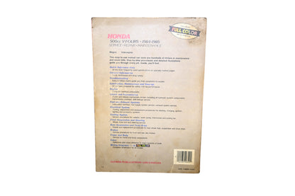 Clymer M329, 24185203292 84-85 Honda V-Fours Service Repair Manual