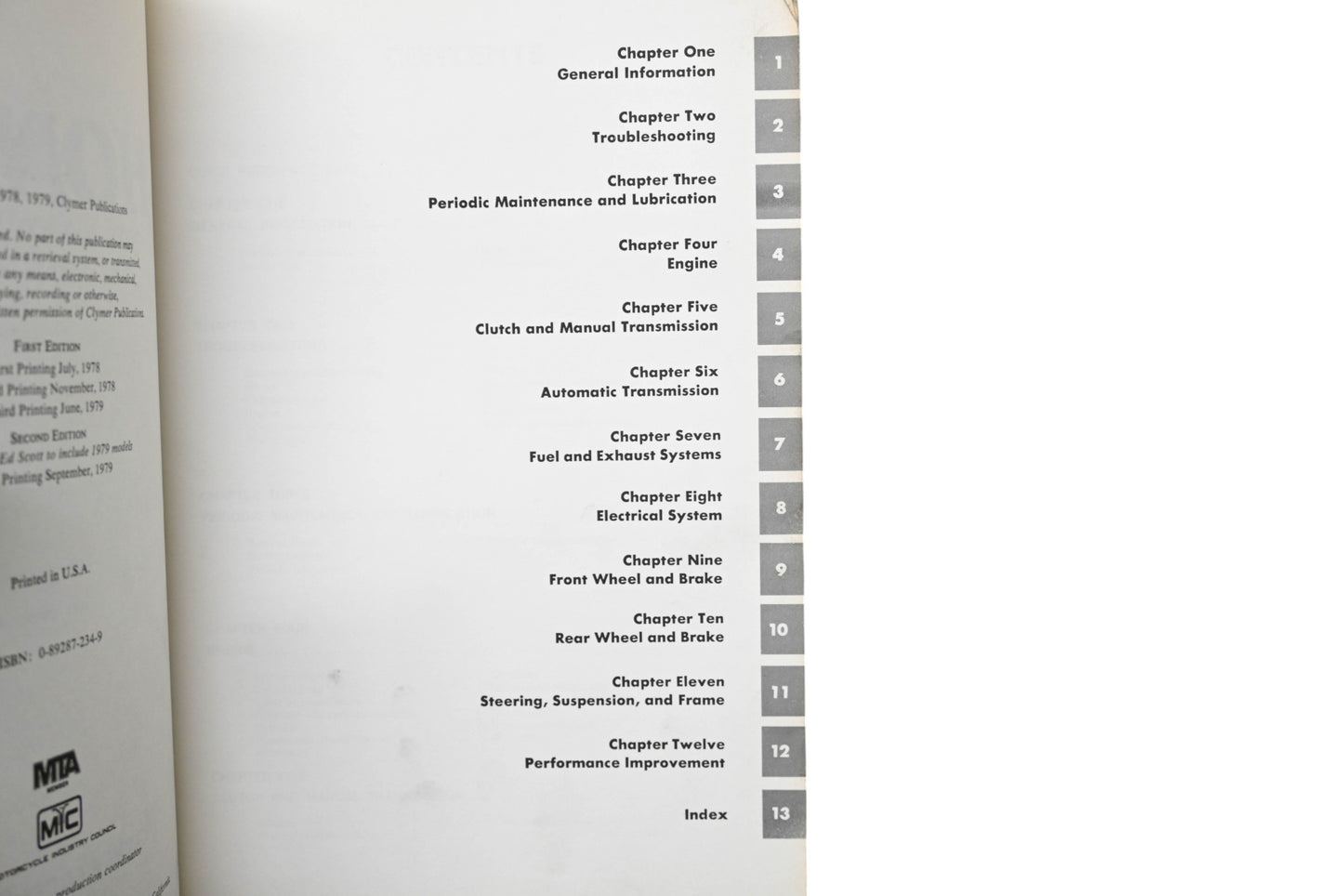 Clymer M334 78-79 Honda 250 & 400 Twins Service & Repair Manual