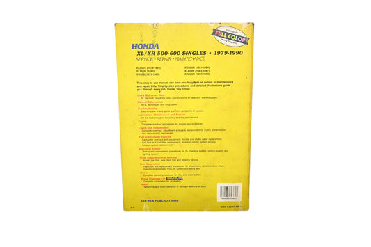 Clymer M339, 24185753803 79-90 XL XR 500 650 Singles Service Repair Manual