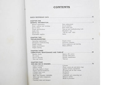 Clymer M339, 24185753803 79-90 XL XR 500 650 Singles Service Repair Manual