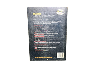 Clymer M325 80-83 Honda CB900 CB1100 Fours Repair Manual