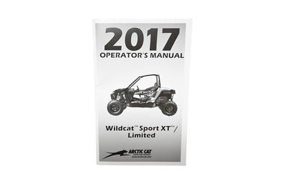 OEM Arctic Cat 2261-068 17 Wildcat Sport XT Limited Operators Manual