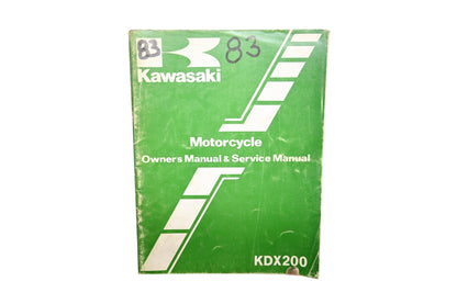 OEM Kawasaki 99920-1216-01 83 KDX200 Owner's & Service Manual