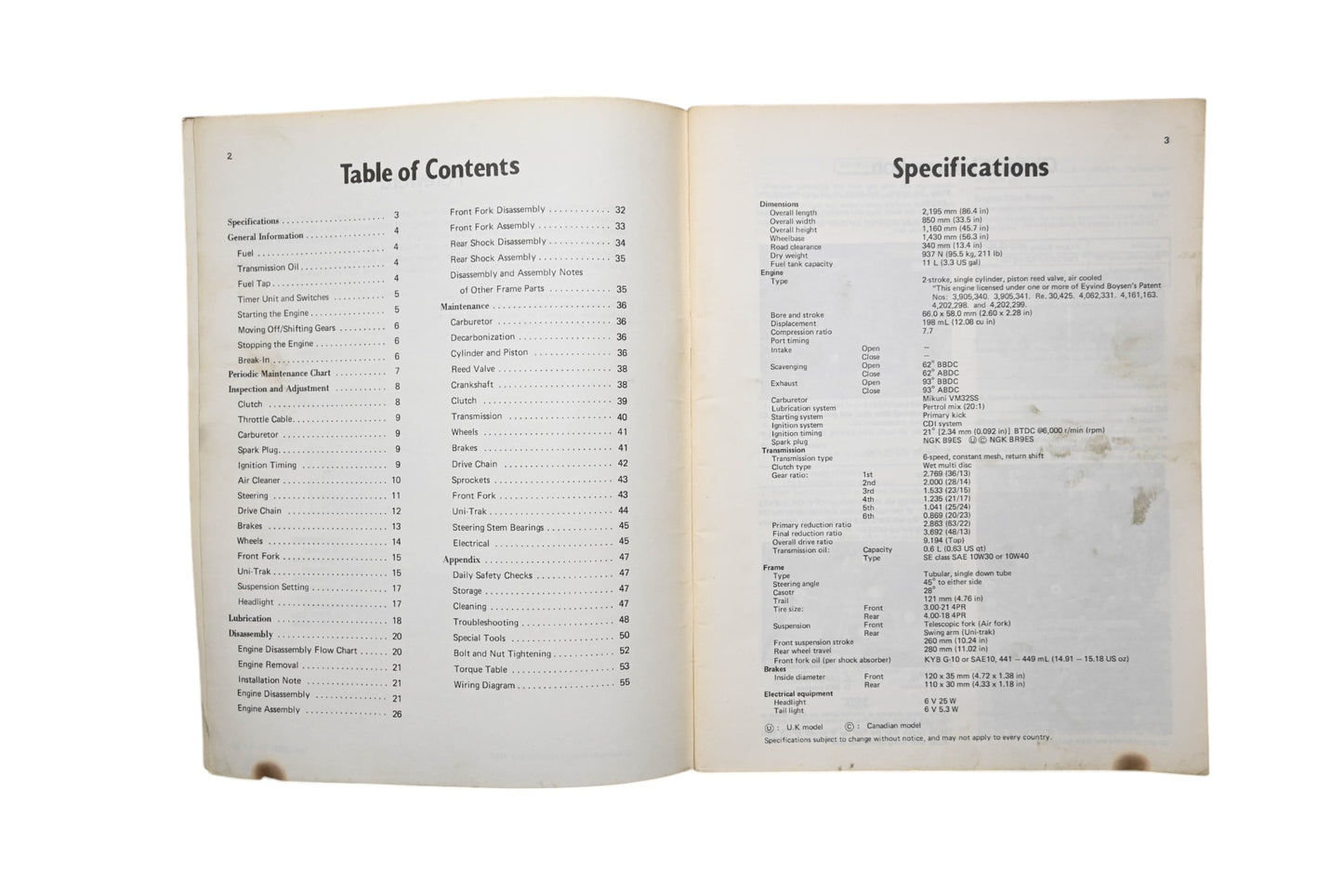 OEM Kawasaki 99920-1216-01 83 KDX200 Owner's & Service Manual