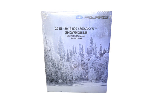 New OEM Polaris 9925999 15-16 600 800 AXYS Snowmobile Shop Service Manual NOS