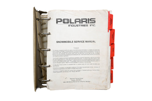 OEM Polaris 9913263 1996-1998 Snowmobile Service Manual Volume III