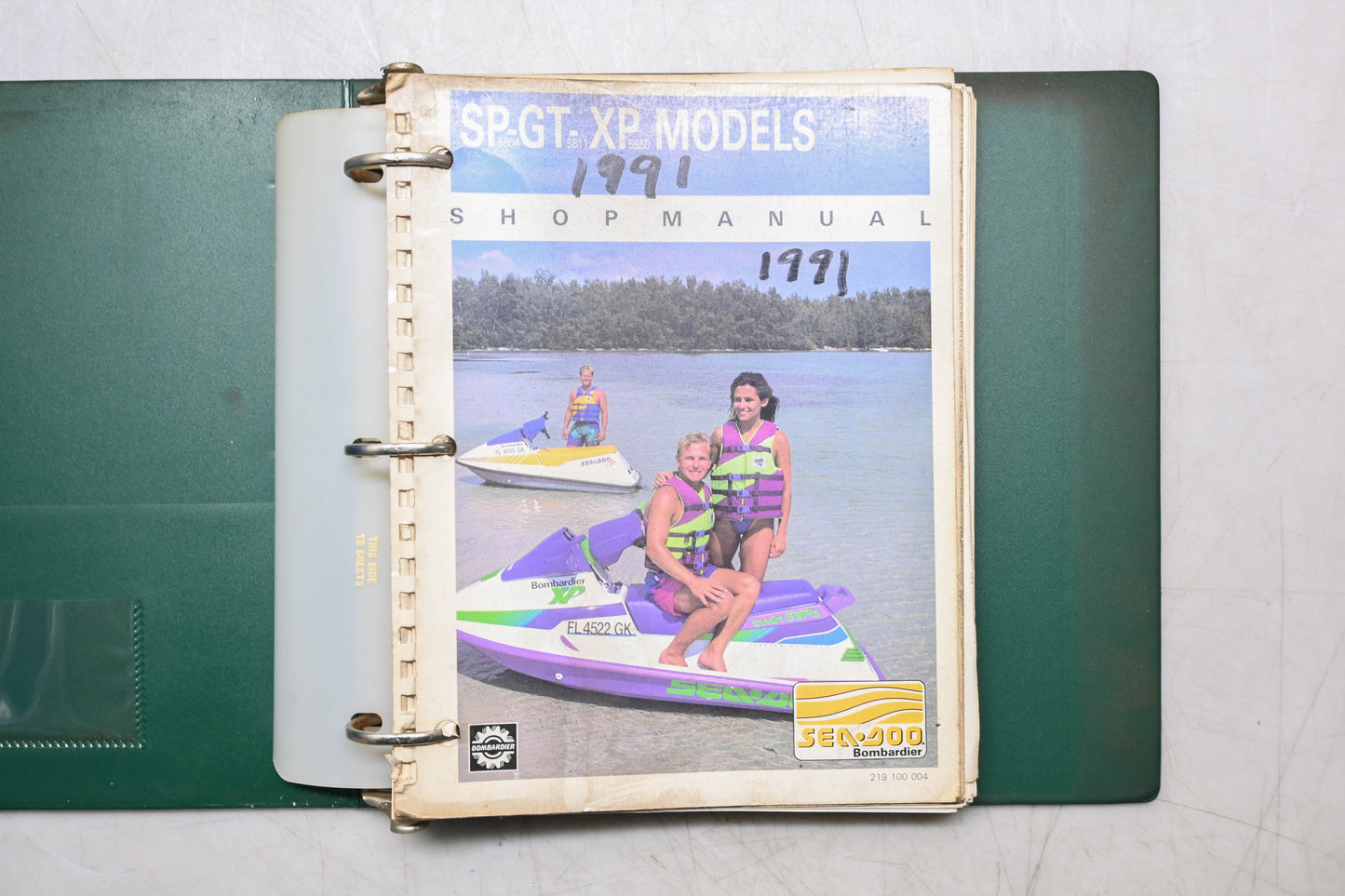 Sea-Doo 219100004 91 SP GT XP Shop Service Manual