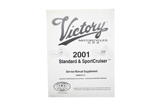 OEM Victory 9916772 01 Standard & Sport Cruiser Service Manual Supplement