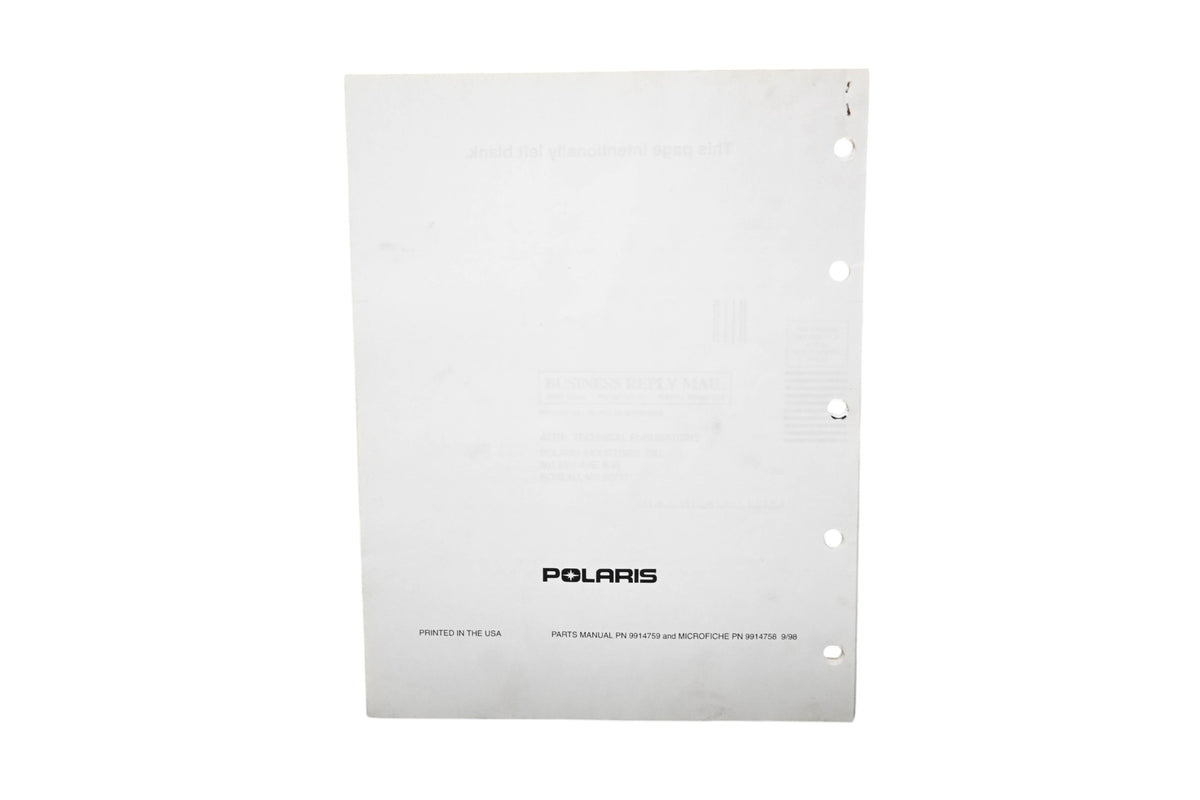 OEM Victory 9914759 99 Standard Cruiser Parts Manual