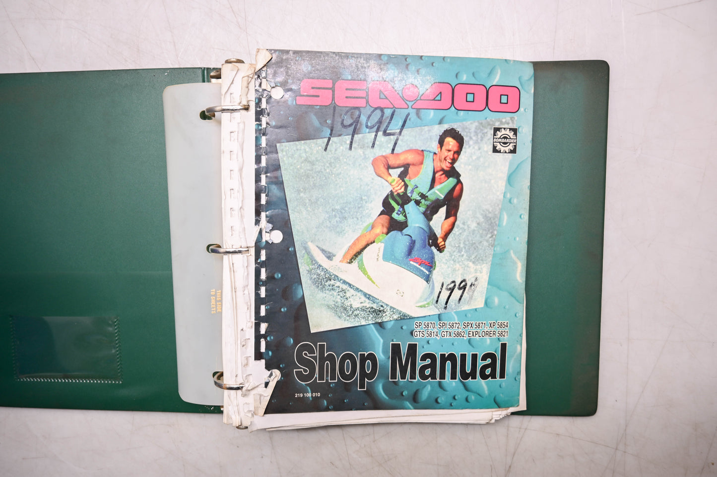 Sea-Doo 219100010 94 SP SPI SPX XP GTS GTX Explorer Shop Manual
