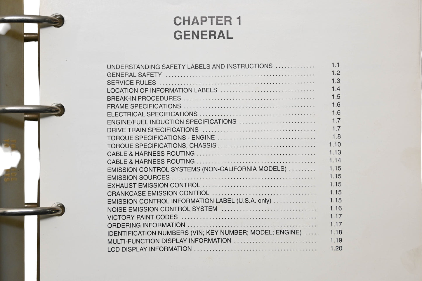 OEM Victory 9916019 1999 V92C Shop Service Manual
