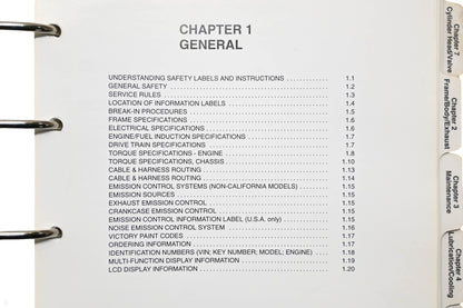 OEM Victory 9914887 98 V92C Shop Service Manual