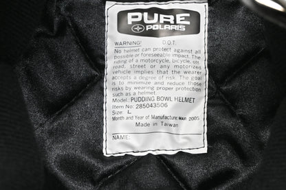 New OEM Polaris 285043506 Victory Pudding Bowl Helmet Large NOS
